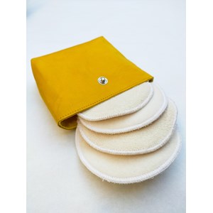 Kit nomade de cotons lavables - Soie Jaune
