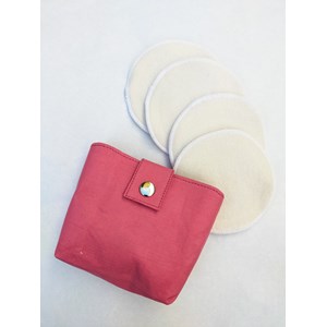 Kit nomade de cotons lavables - Soie Rose