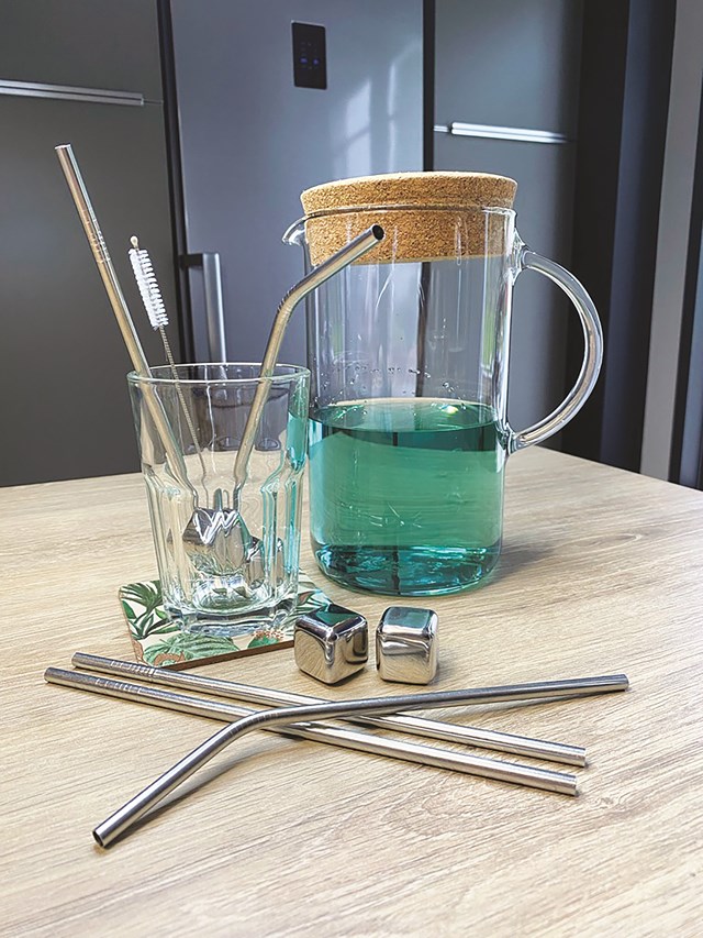 4 Pailles en inox avec brosse 3