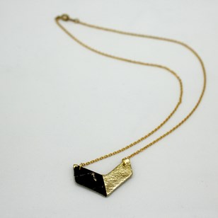 Collier Victory Liège et Piñatex Doré