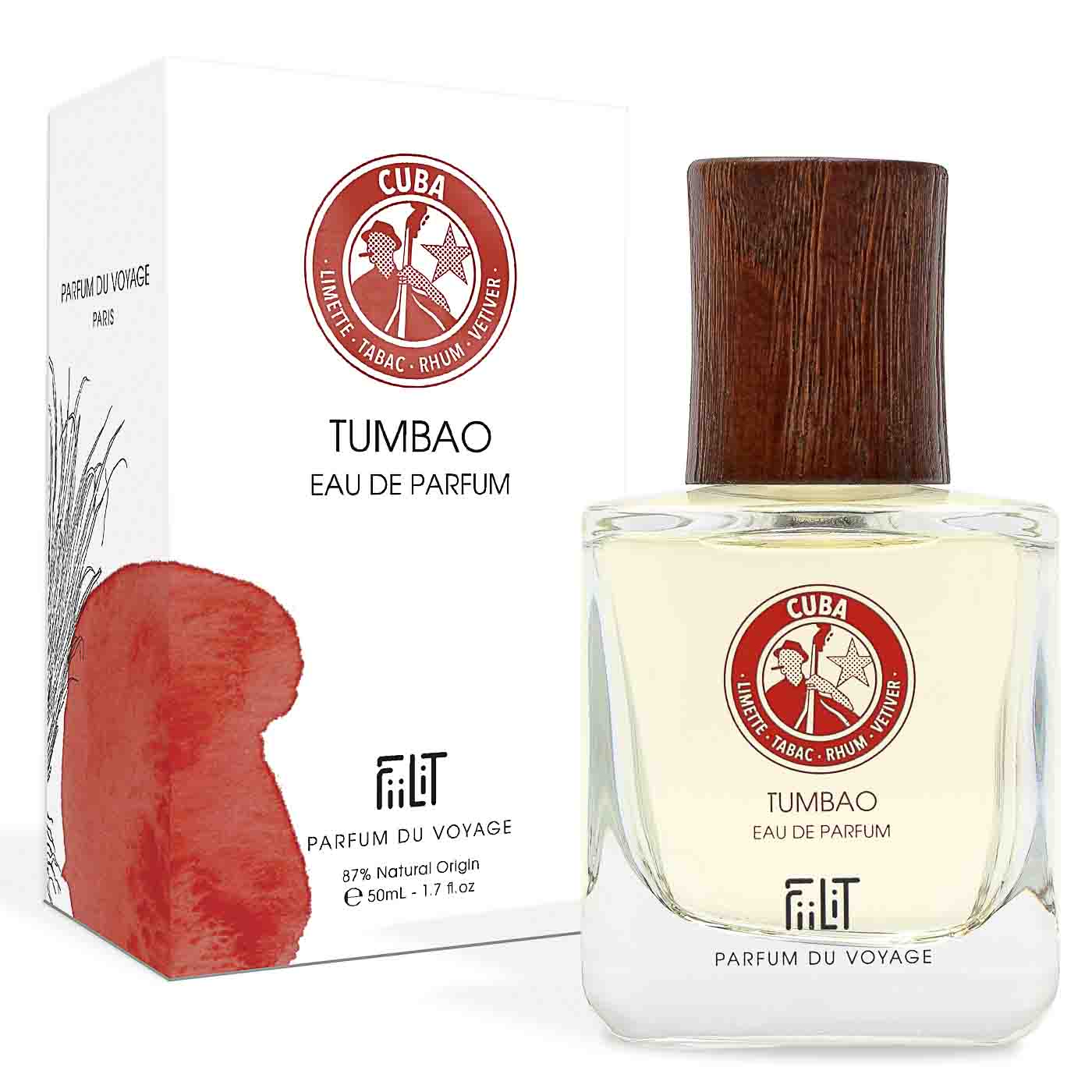 TUMBAO CUBA, EAU DE PARFUM 50ML, 87% NATURELLE, VEGAN, UNISEXE, RECHARGEABLE 2