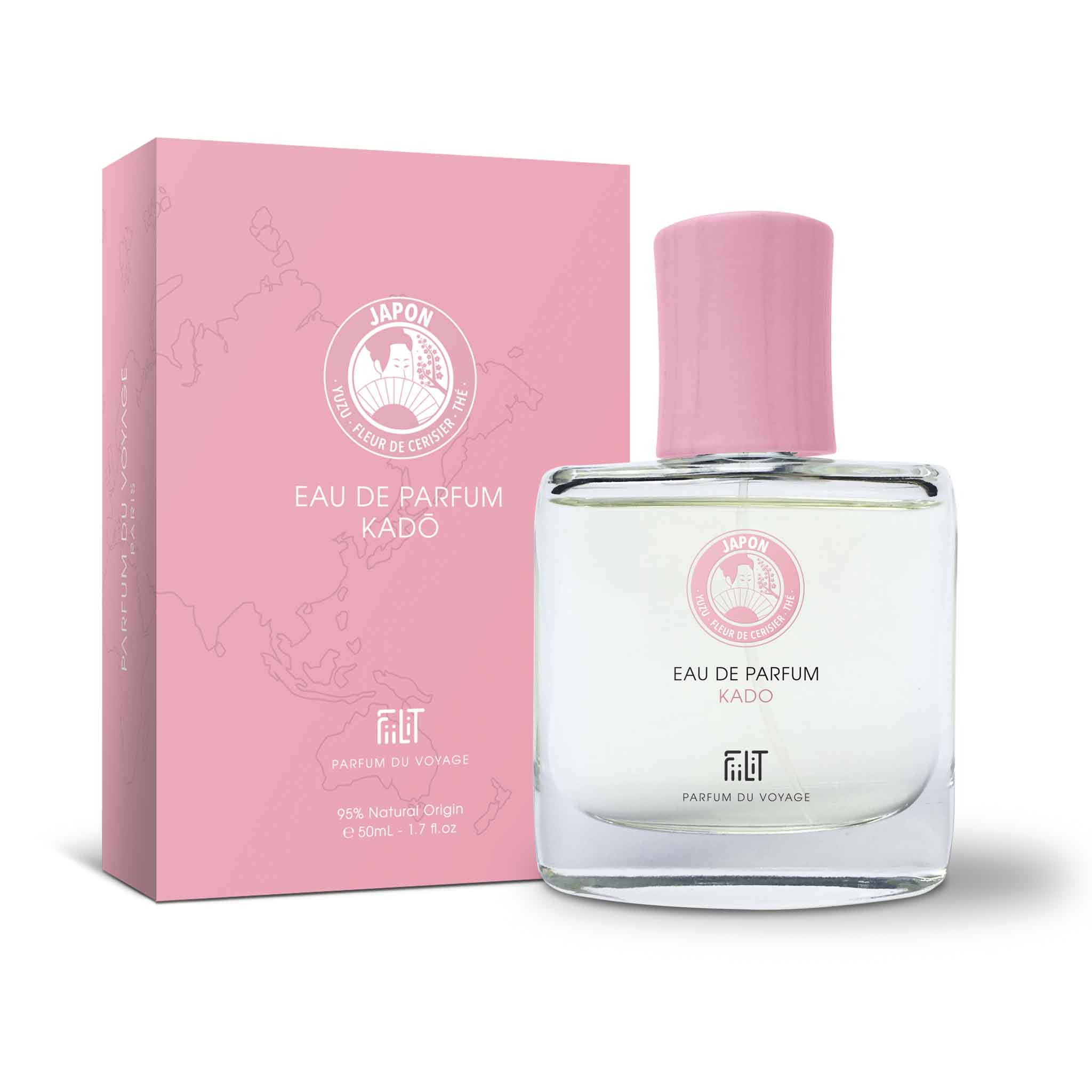 KADO JAPON, EAU DE PARFUM 50ML, 95% NATURELLE, VEGAN, UNISEXE 2