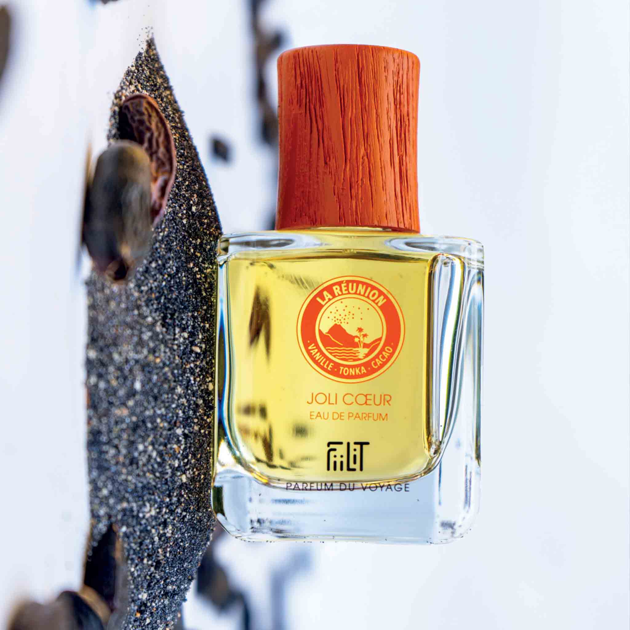 JOLI COEUR - LA RÉUNION, EAU DE PARFUM 50ML, 95% NATURELLE, VEGAN, UNISEXE, RECHARGEABLE 2