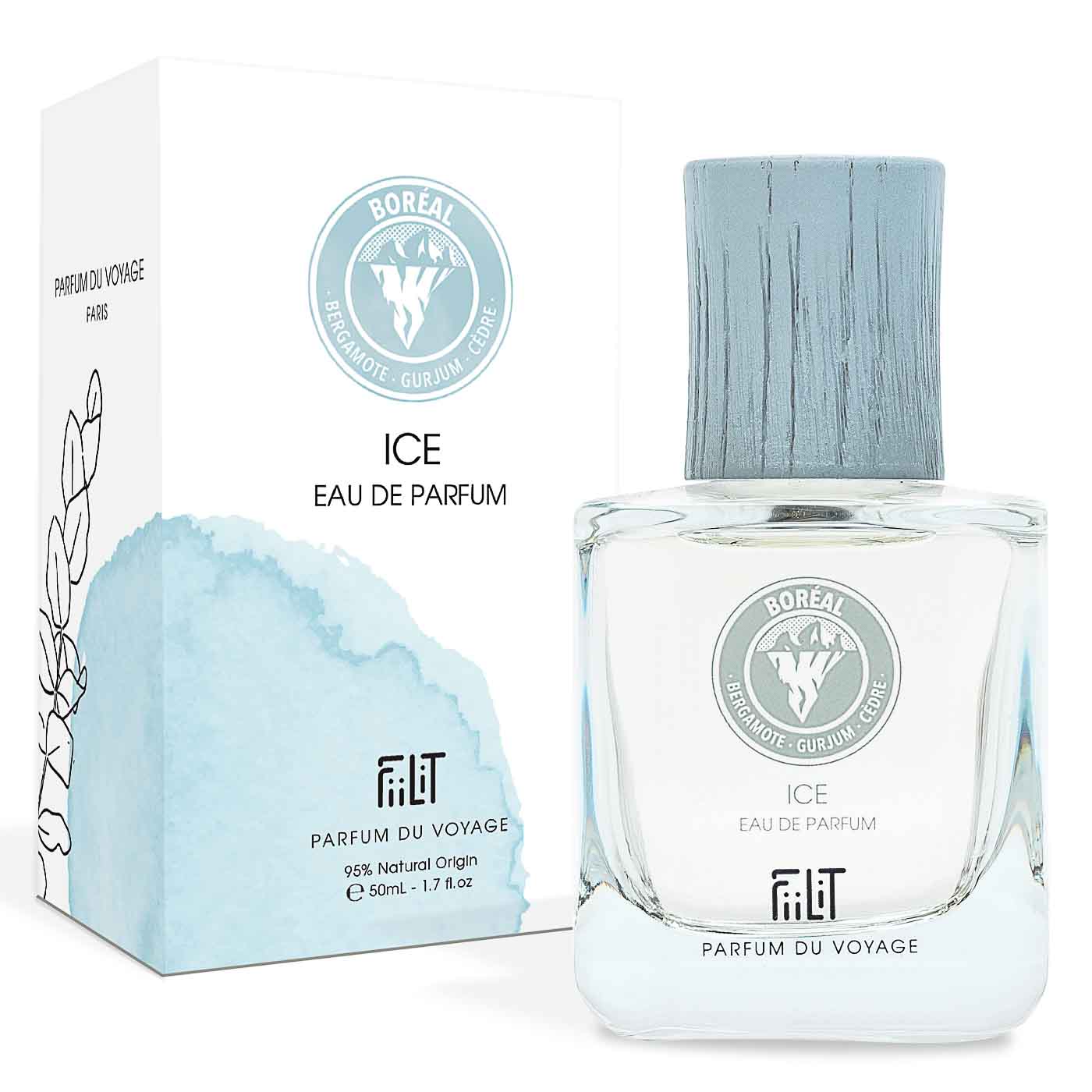 ICE BORÉAL, EAU DE PARFUM 50ML, 95% NATURELLE, VEGAN, UNISEXE, RECHARGEABLE 3