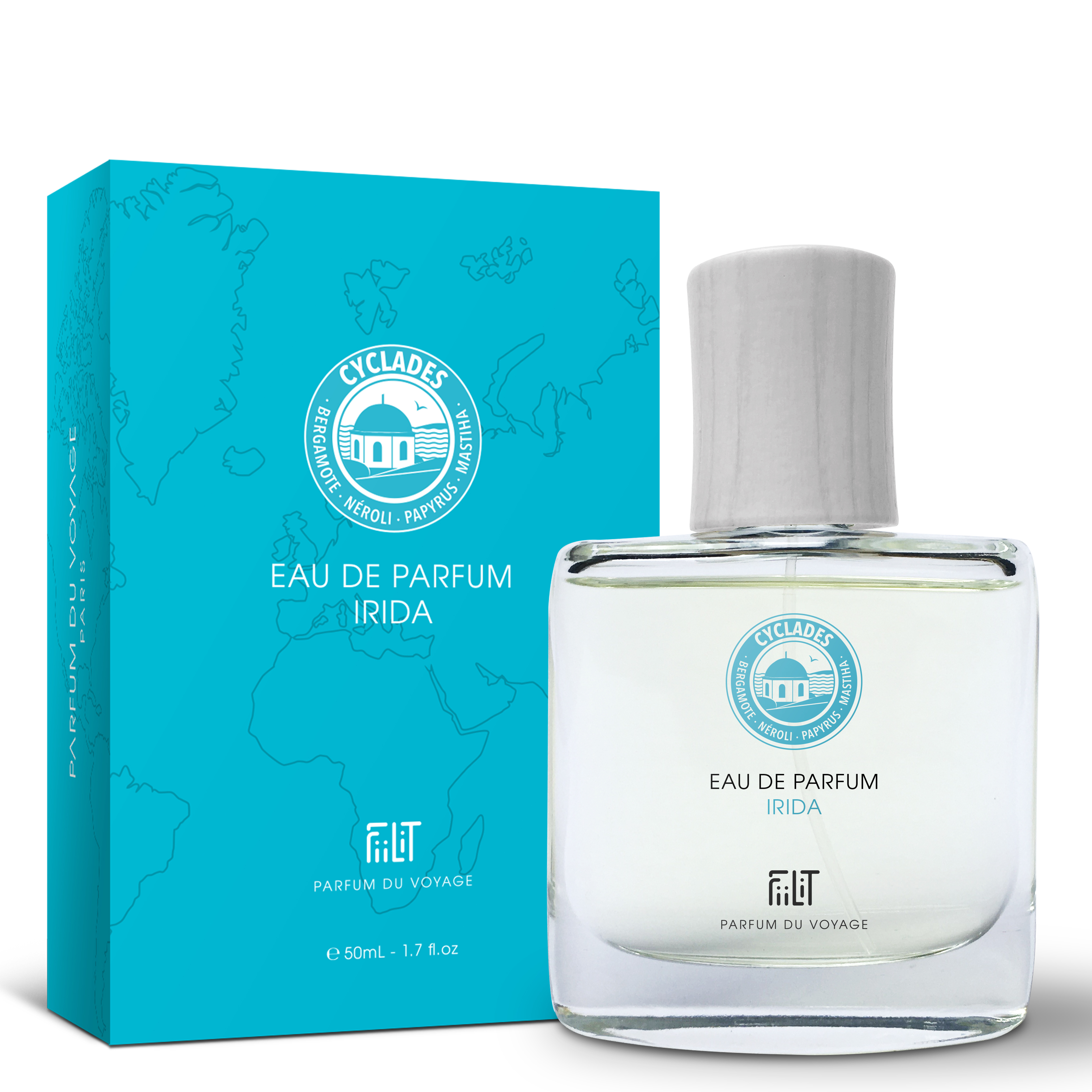 IRIDA CYCLADES, EAU DE PARFUM 50ML, 87% NATURELLE, VEGAN, UNISEXE 2