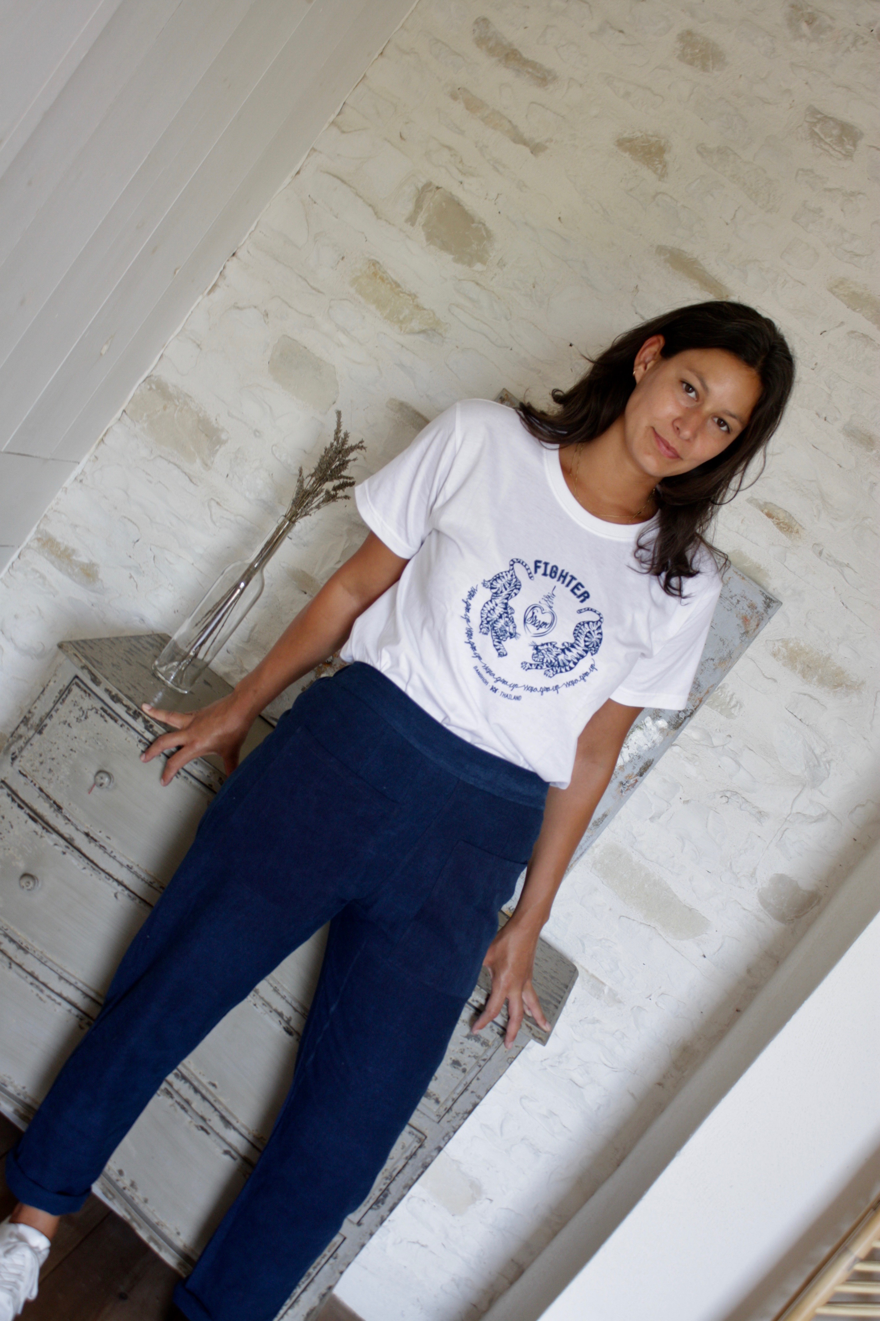 Pantalon Indigo - Couleur naturelle - 100% Coton DPBKK 5