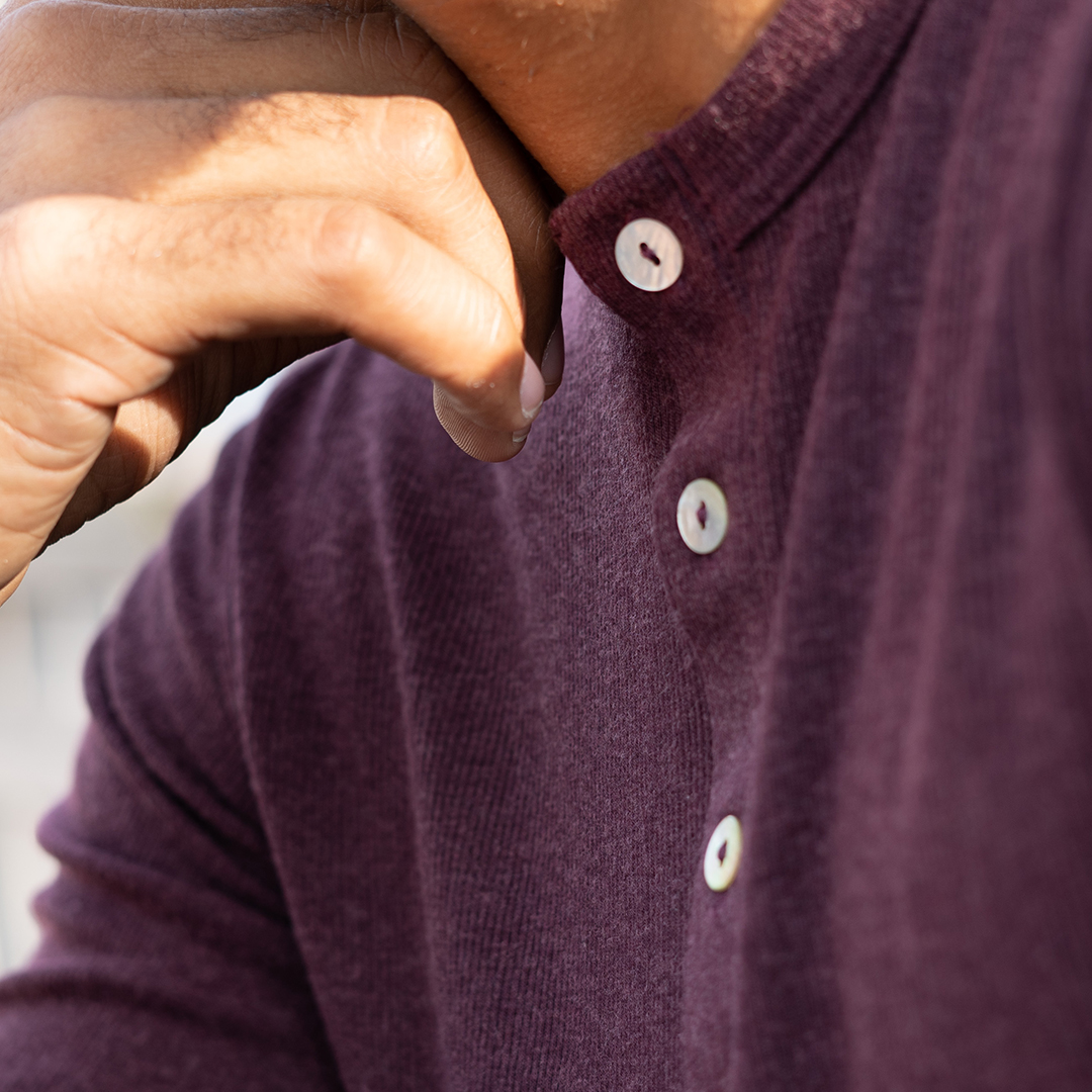 Henley Tencel & laine mérinos lie de vin 4