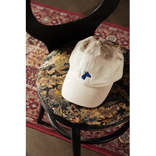 Casquette coton bio brodée girafon bleu - plusieurs couleurs