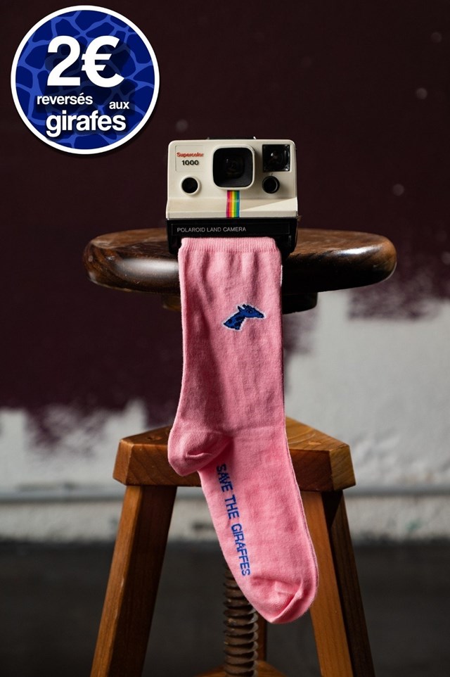Chaussettes pour femme - girafon bleu 2