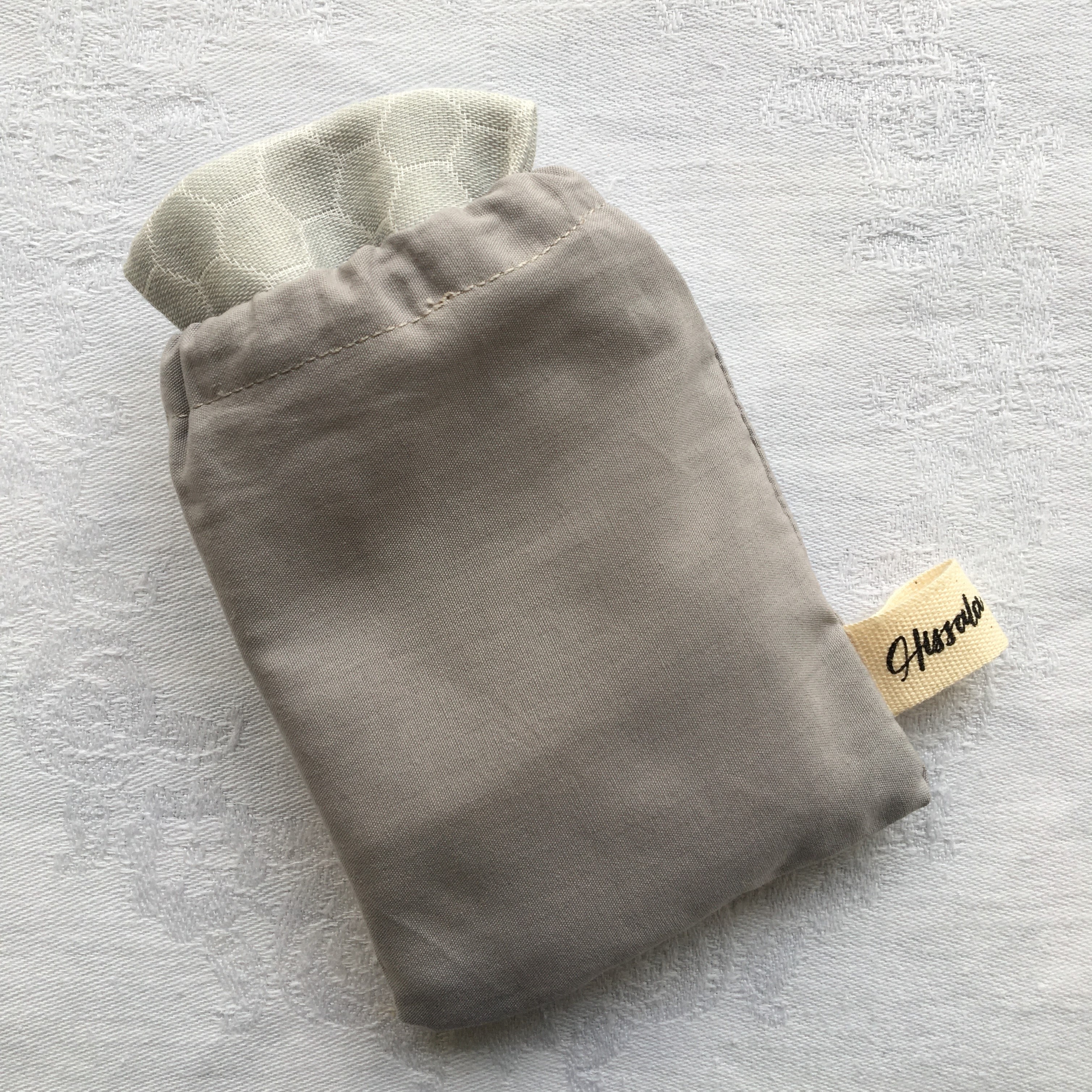 Lot de 5 mouchoirs lavables en coton bio et leur pochon / Chatouilleux 3