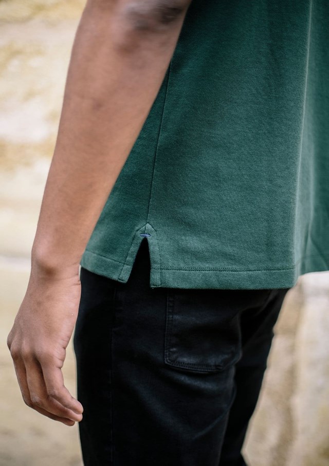 Polo ABEILLE  - Coton bio - Fibres recyclées - VERT 5