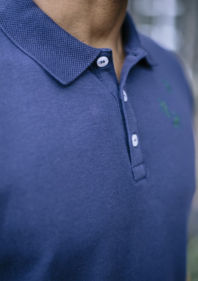 Polo ABEILLE  - Coton bio - Fibres recyclées - MARINE 4