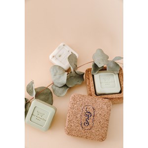 Etui de voyage en liège & son shampoing solide 25g