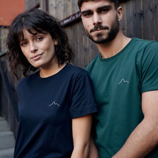 T-shirt Montanita marino - Unisexe 