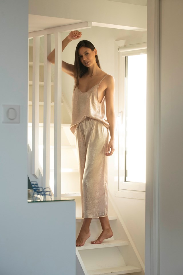 Pantalon Martine - Or Rose 4