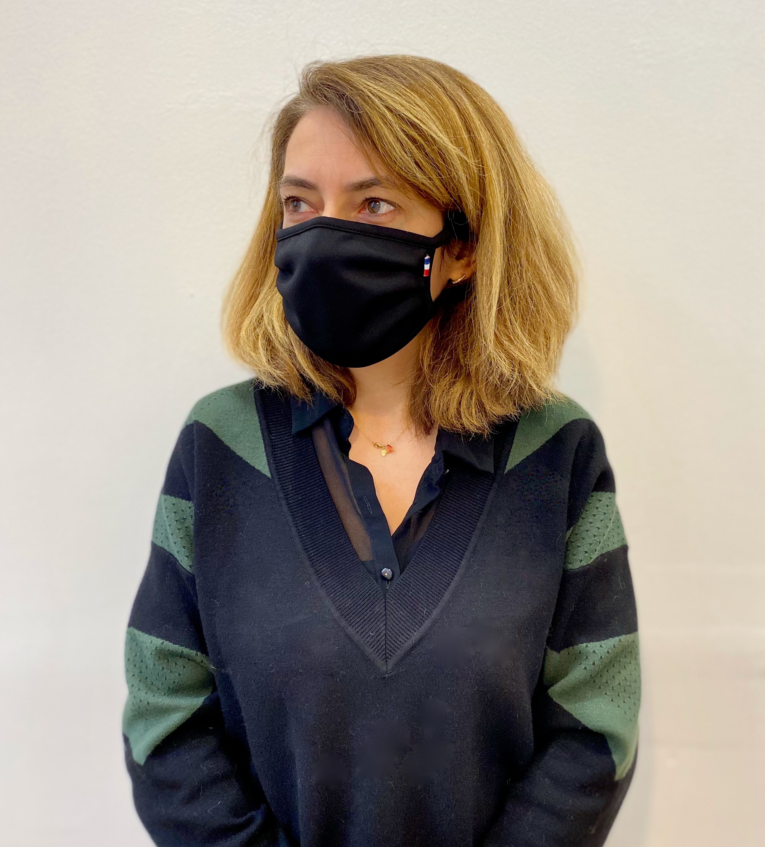 Lot de masques noirs taille adulte, fabrication française- Attestés cat.1 DGA // 100 lavages 2