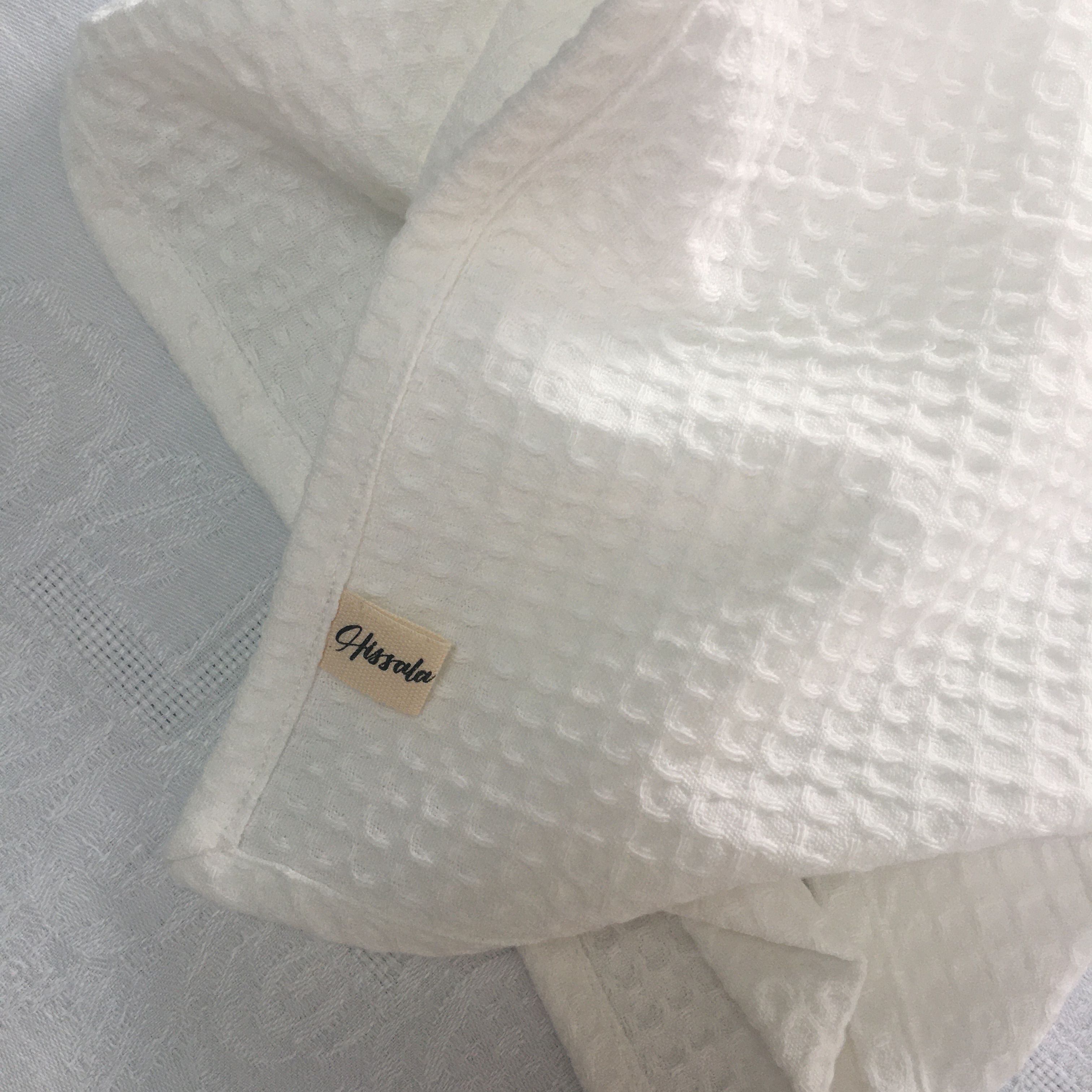 Torchon nid d'abeille de coton bio / Dévoué 4