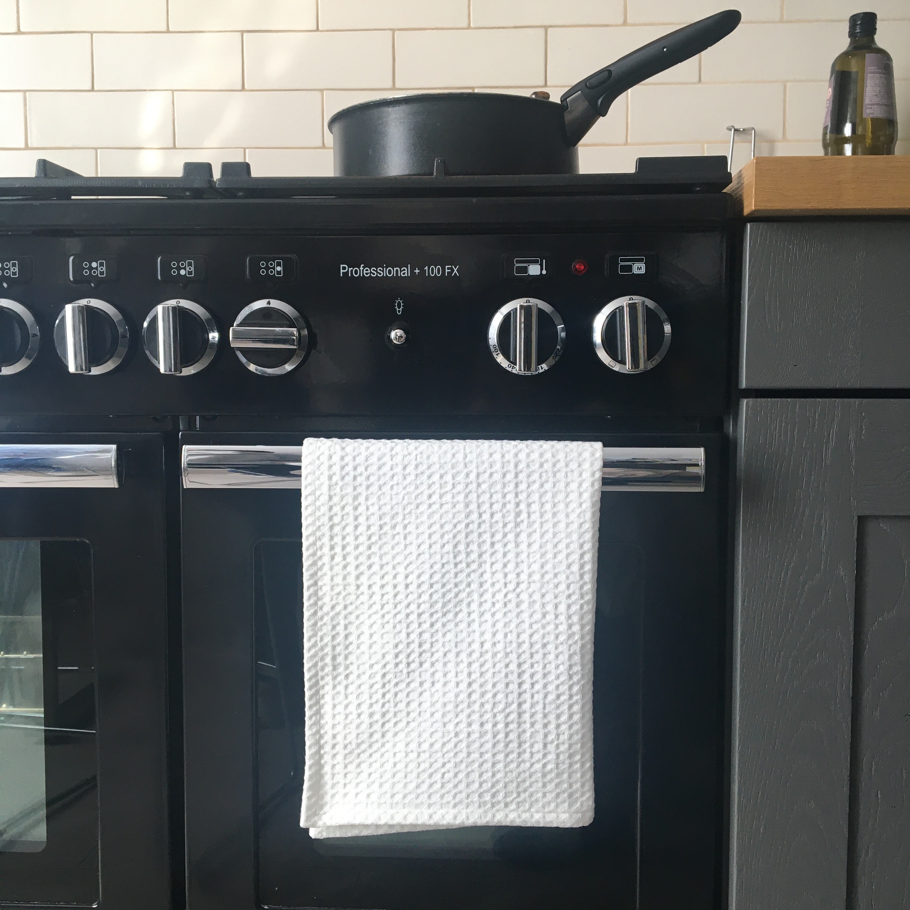 Torchon nid d'abeille de coton bio / Dévoué 2