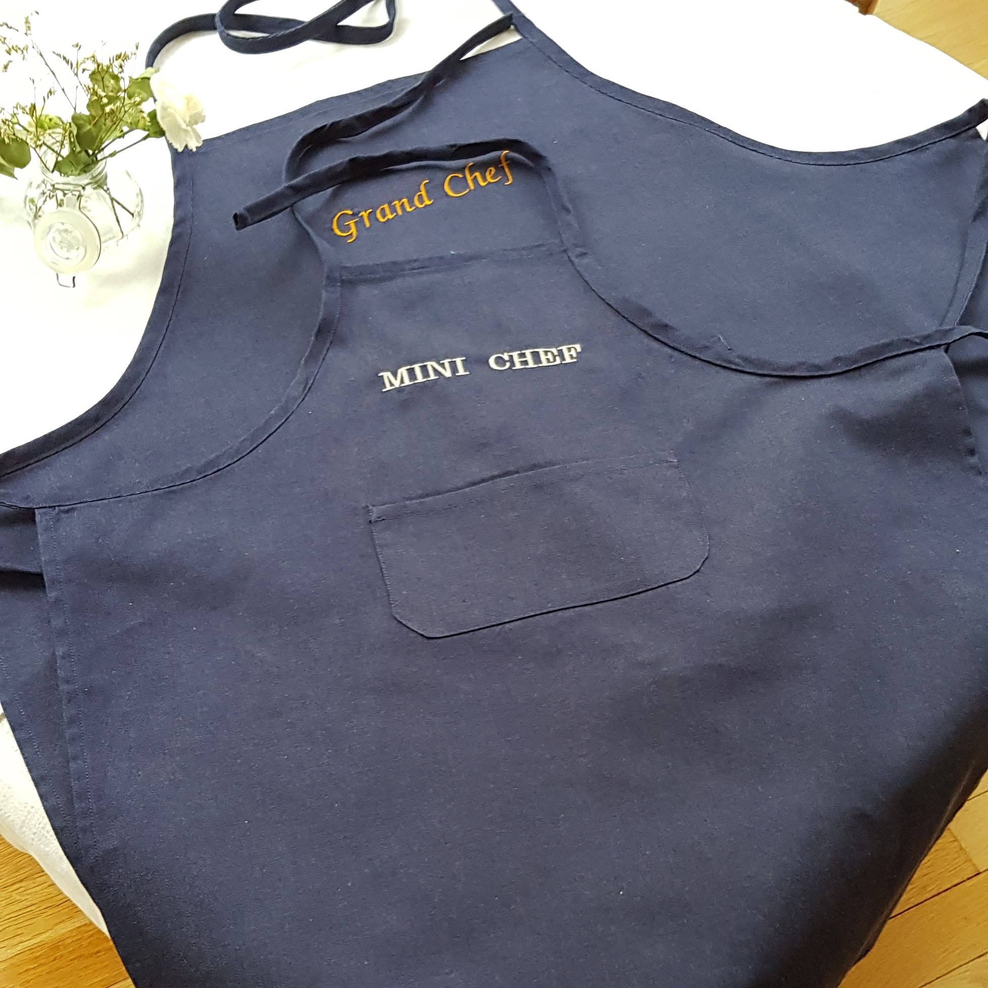 Tablier en jean à personnaliser / Talentueux adulte 3