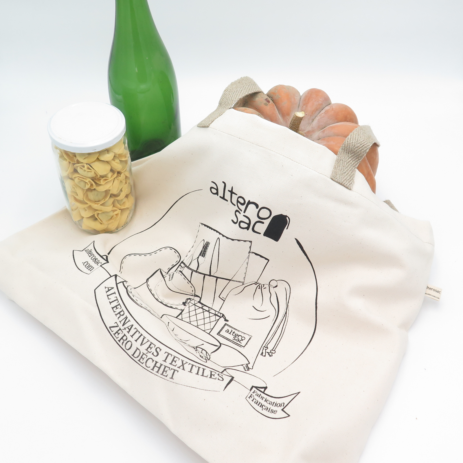 Cabas en coton bio sérigraphié  3