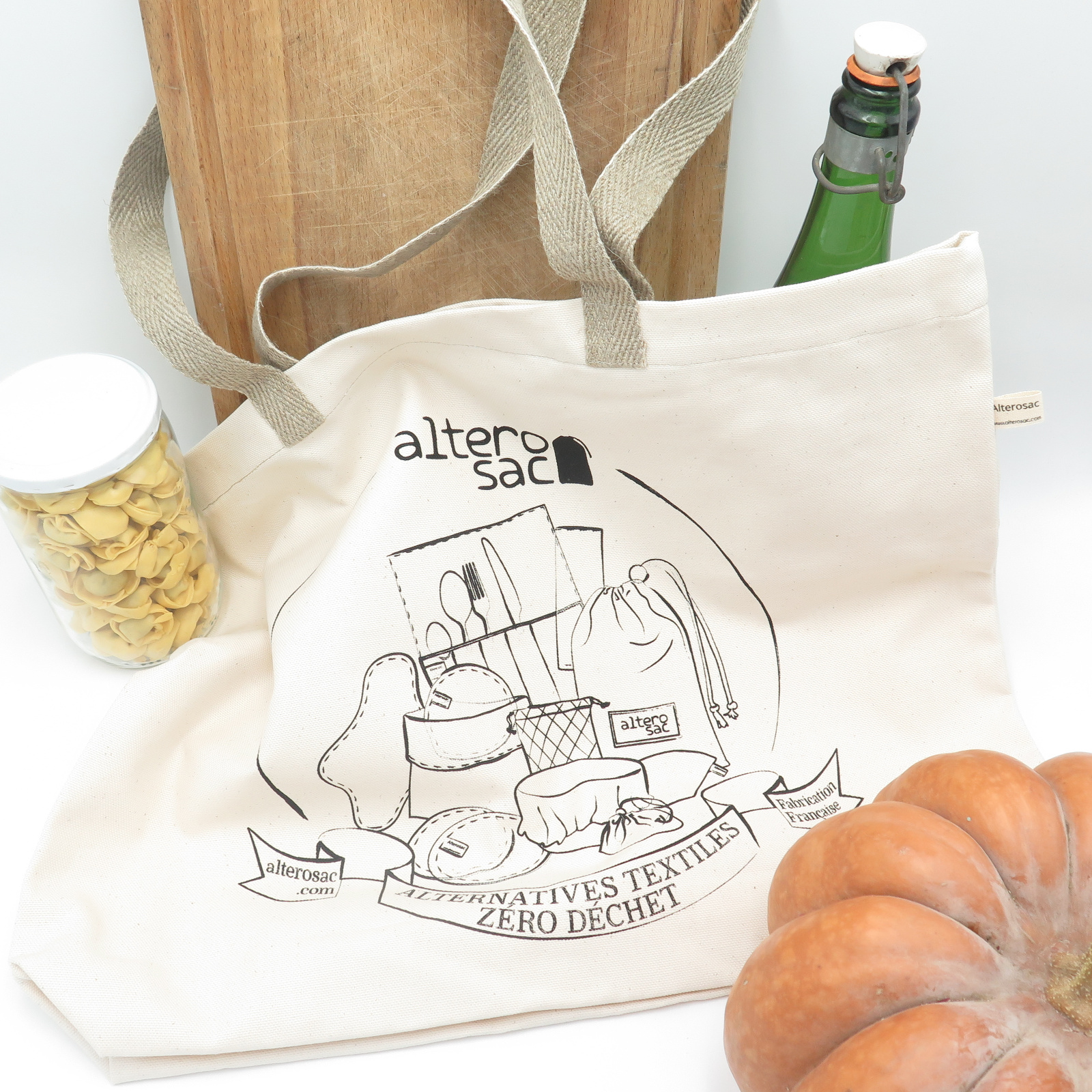Cabas en coton bio sérigraphié  4