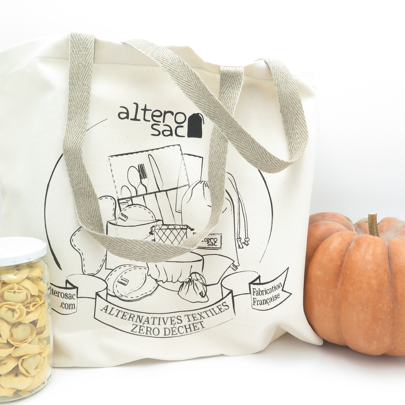 Cabas en coton bio sérigraphié  2