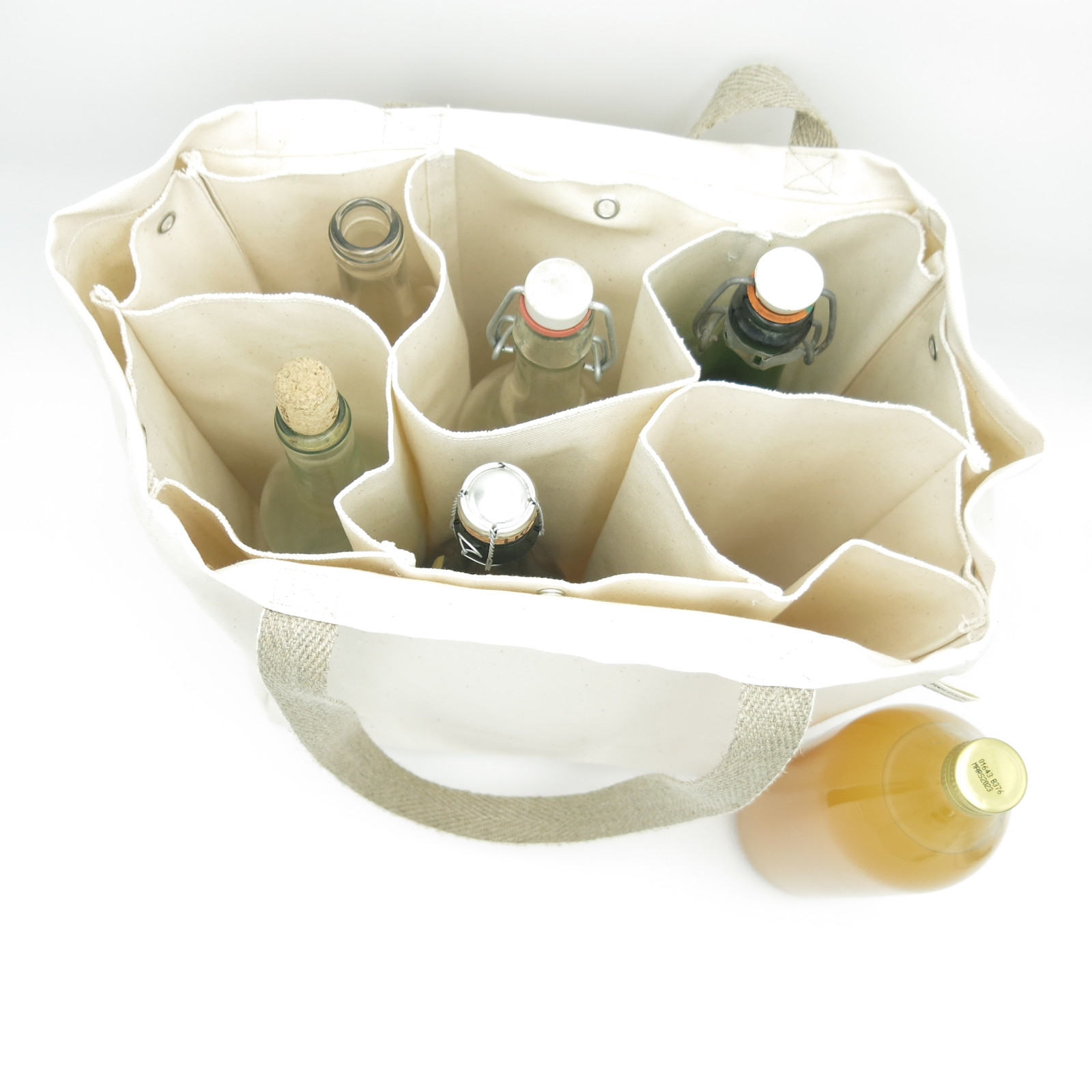 Cabas à bouteille en coton bio  3