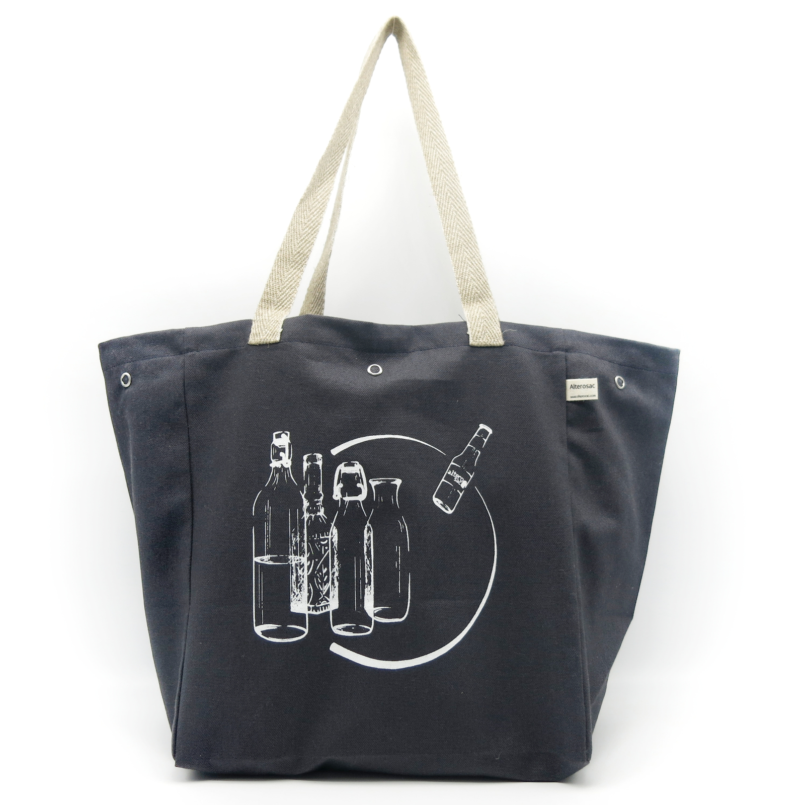 Cabas à bouteille en coton bio  4