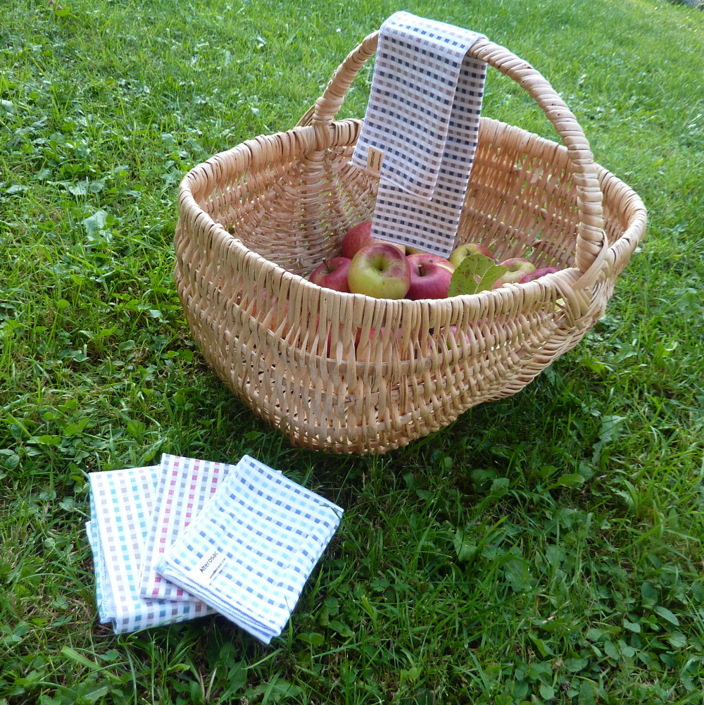 Lot de 2 grands mouchoirs en coton biologique 2