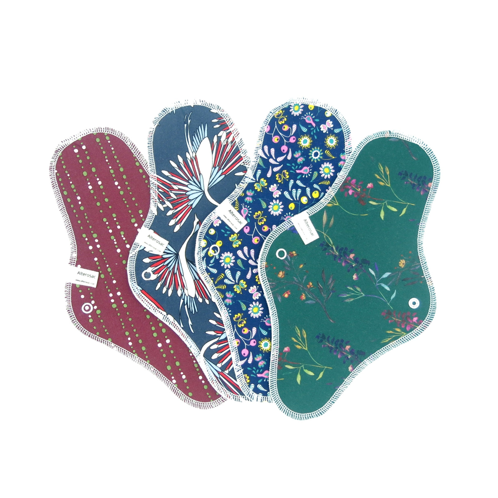 Serviette hygiénique de nuit lavable en coton bio  5