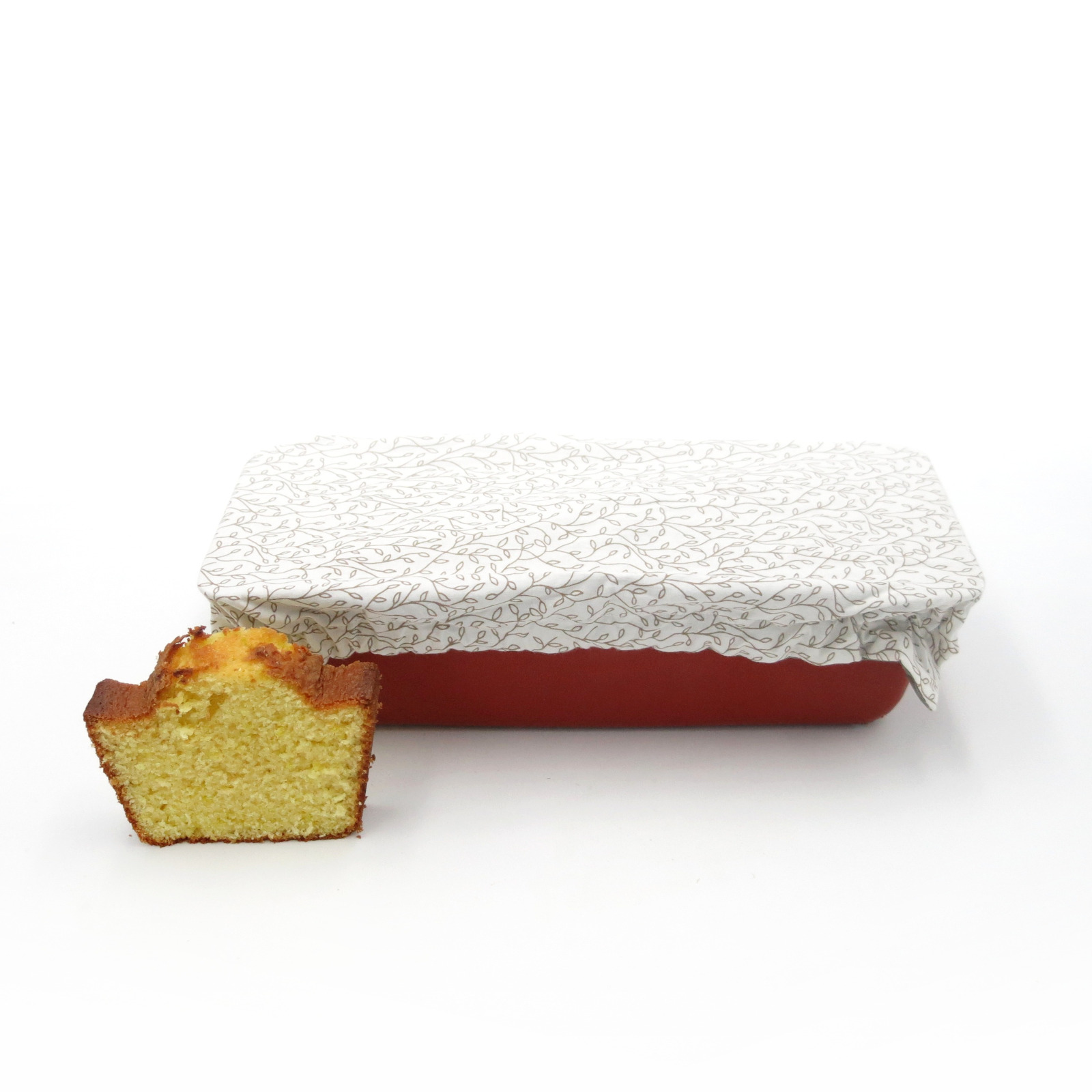 Recouvre plat à cake en coton rectangulaire  4