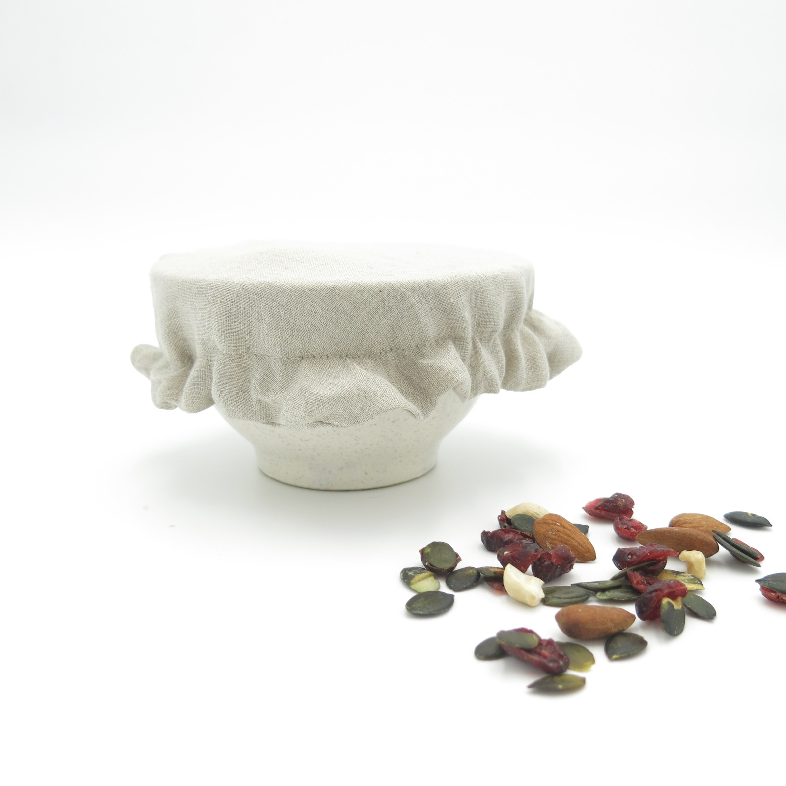 Recouvre bol voile en lin bio 14