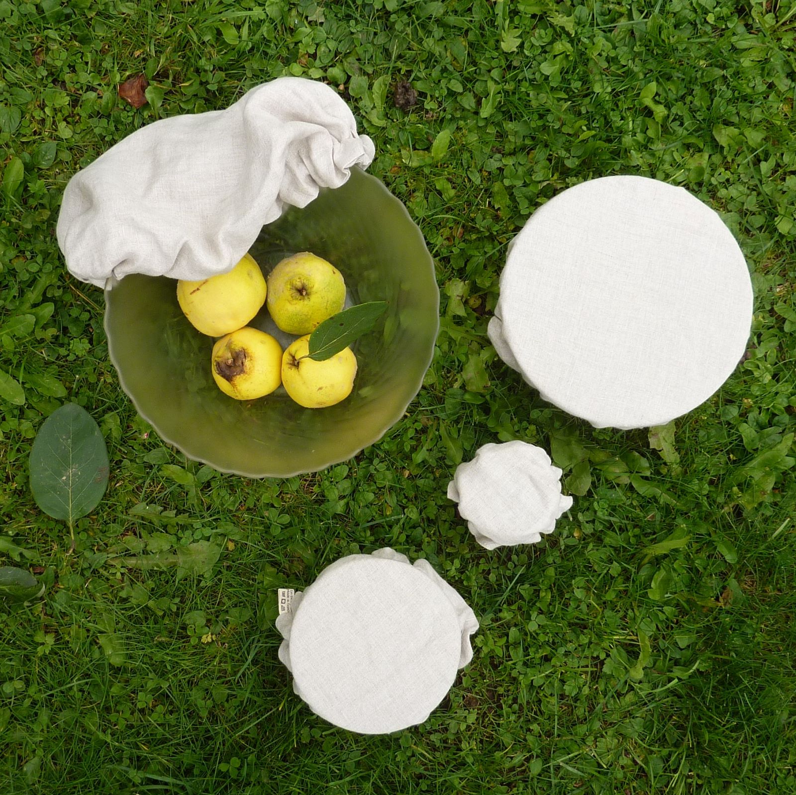 Recouvre bol voile en lin bio 5