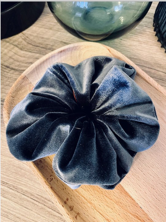 CHOUCHOU  Velours tons bleus 4