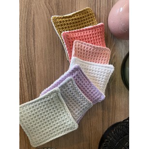 Coton lavable Nid d'abeille 