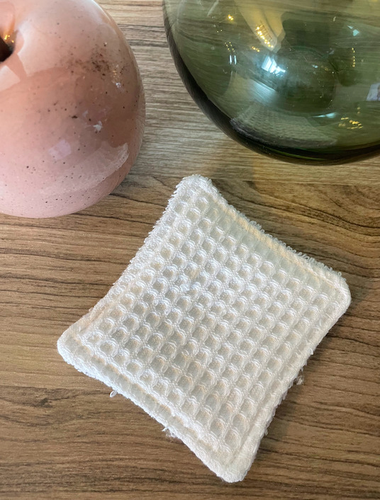 Coton lavable Nid d'abeille  6