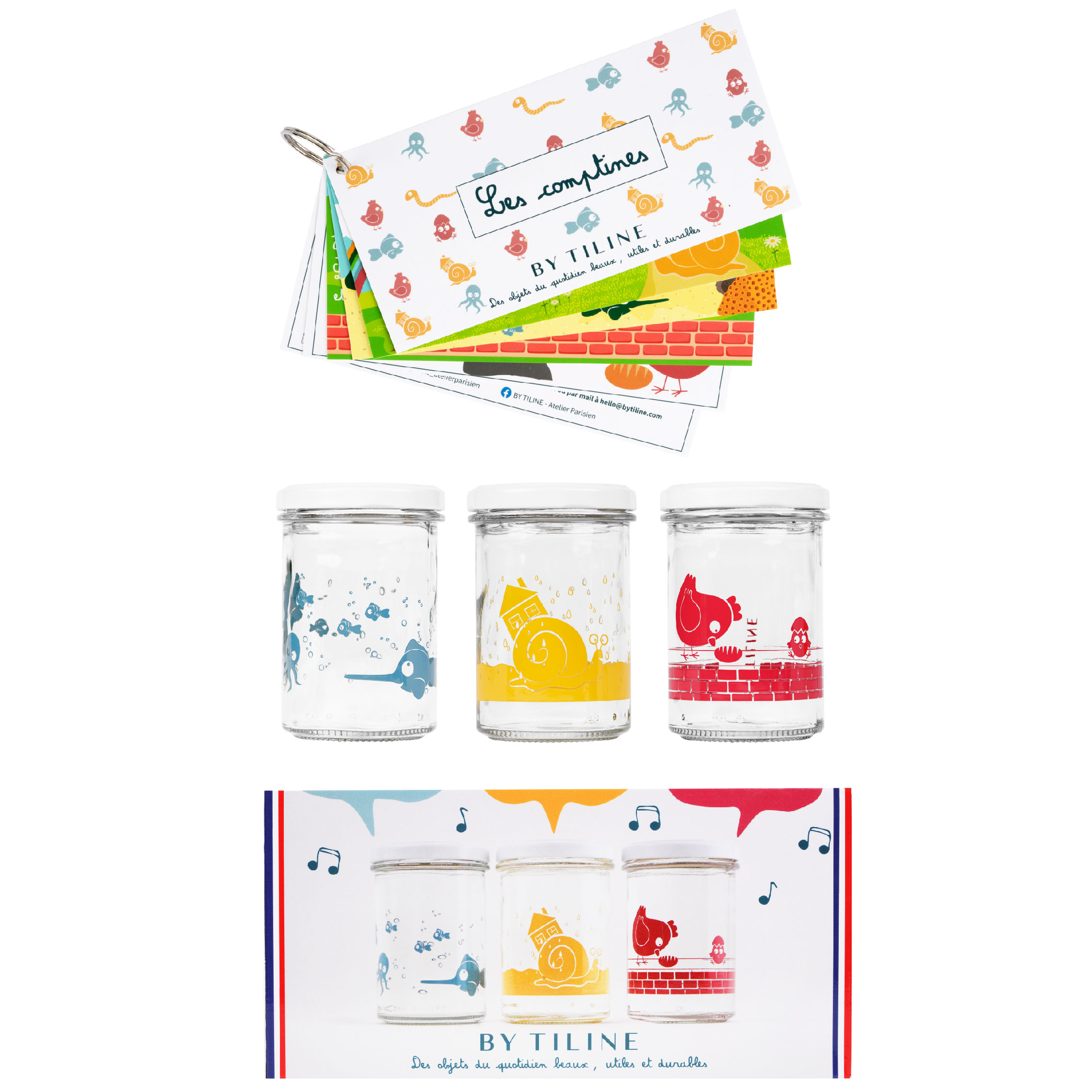 Coffret de 3- Les Jolis Pots en verre 10