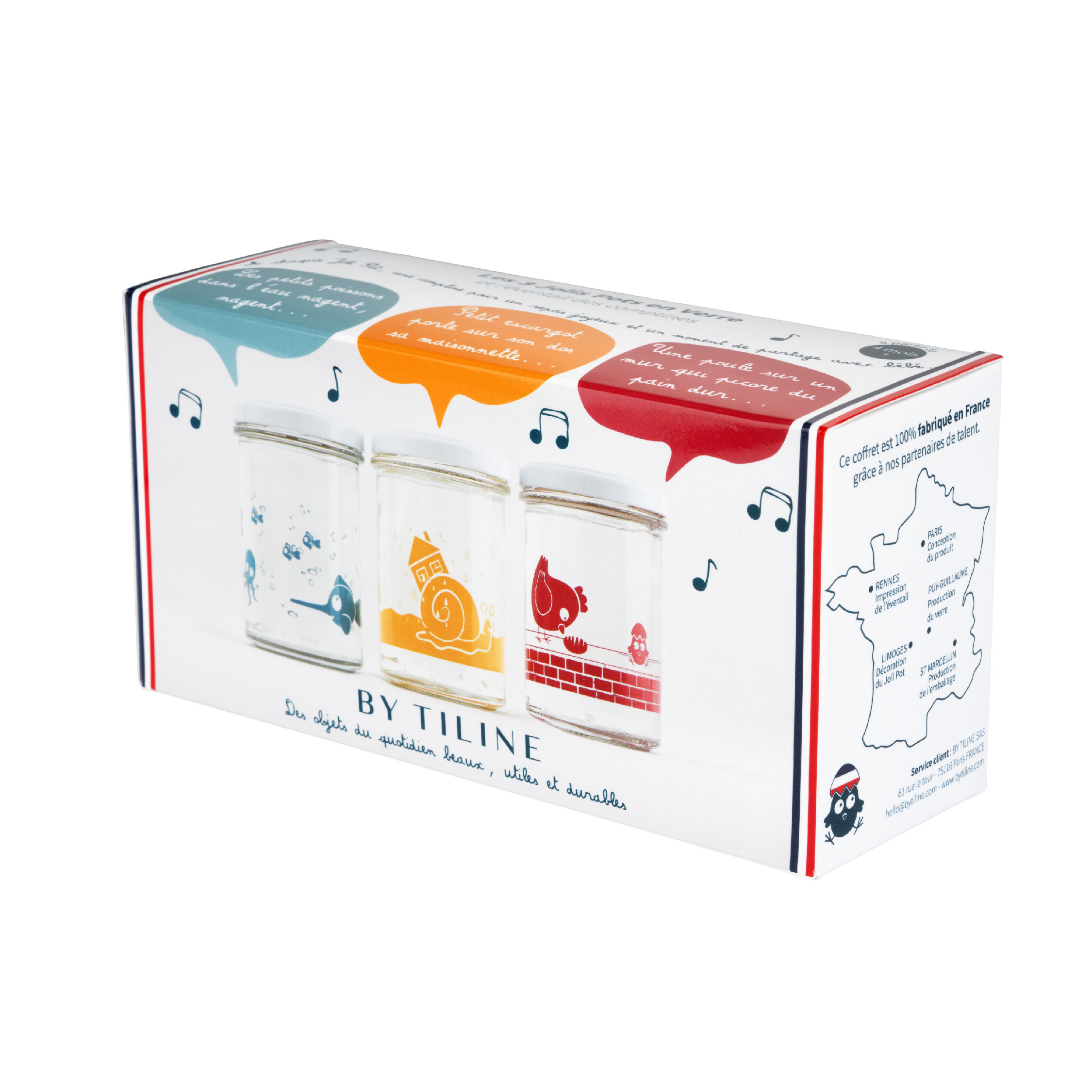 Coffret de 3- Les Jolis Pots en verre 11