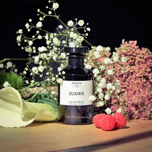 Eau de Parfum 100% naturelle, végan, bio                ELIXIRIS 100mL - Floral Fruité