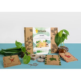 Kit potager « En Famille » 9 variétés de graines bio – pastilles de coco :