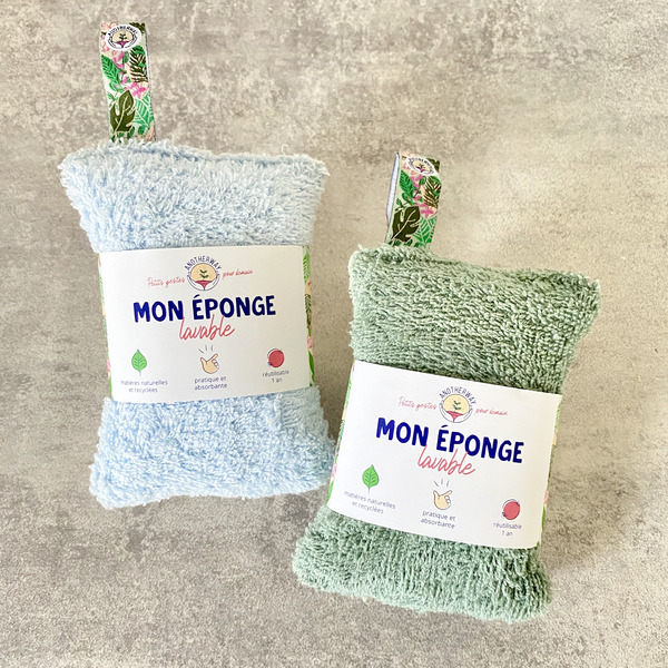 Lot de 2 éponges lavables et réutilisables 2