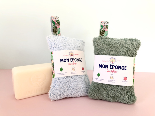 Lot de 2 éponges lavables et réutilisables 5