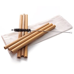 Set de 6 pailles en Bambou