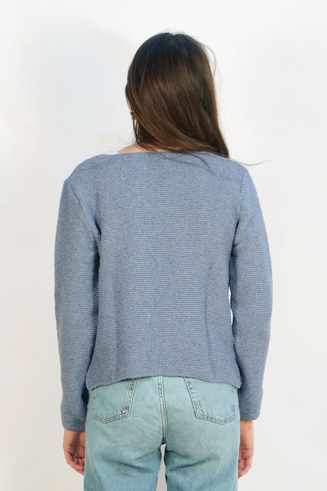 Cardigan Romarin bleu horizon 11