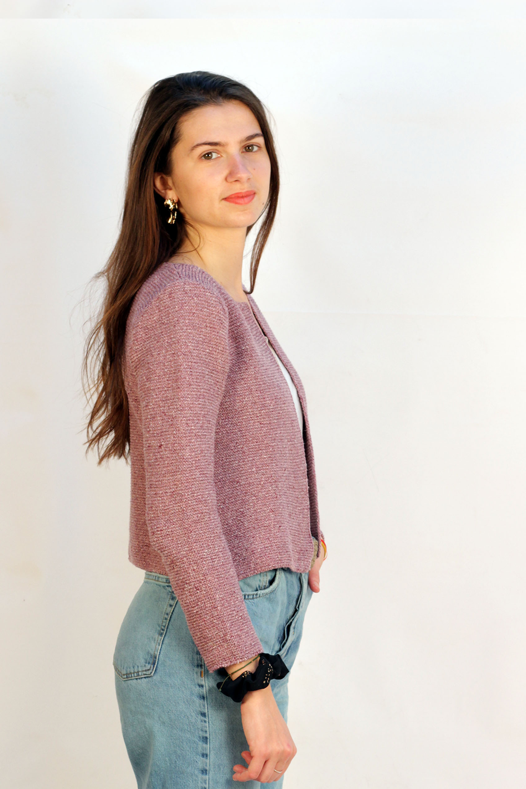 Cardigan Romarin BLEU JEAN -100% Made in France 4