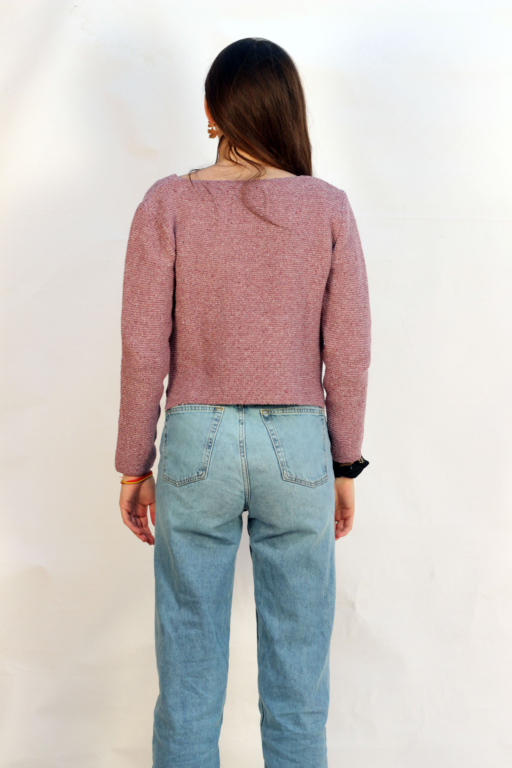 Cardigan Romarin BLEU JEAN -100% Made in France 5