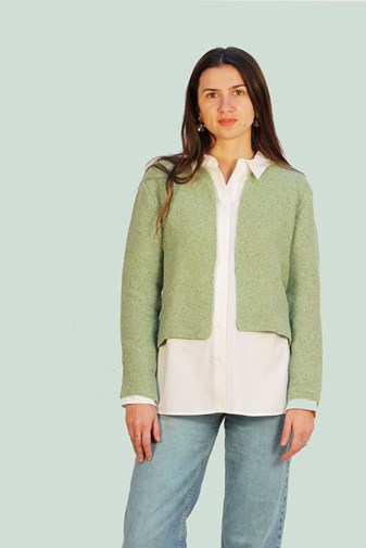 Cardigan Romarin vert d'eau