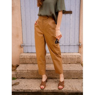 Pantalon marron - Coton upcyclé - PAOLO 