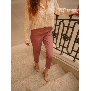 Pantalon droit Rose - Coton / Polyester upcyclés - MALO