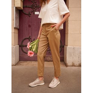 Pantalon droit Beige - Laine upcyclée - MALO 